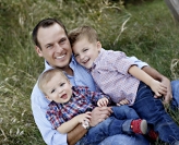 Attorney Joshua Blair with his two children